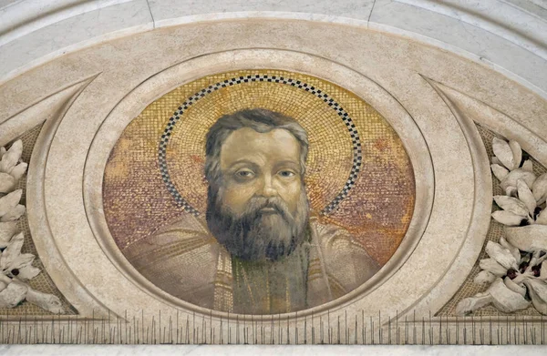Svatý Matthias Apoštol Mozaika Bazilice Pavla Zdmi Řím Itálie — Stock fotografie