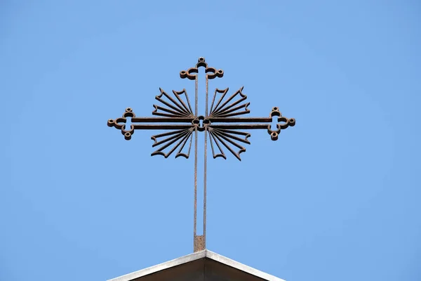Σταυρός Εκκλησία Του Αγίου Ιωάννη Του Ευαγγελιστή Degli Scolopi Στη — Φωτογραφία Αρχείου