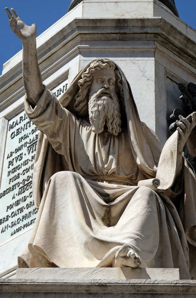 Seer Ezekiel Carlo Chelli Column Immaculate Conception Piazza Mignanelli Rome — Stock Photo, Image