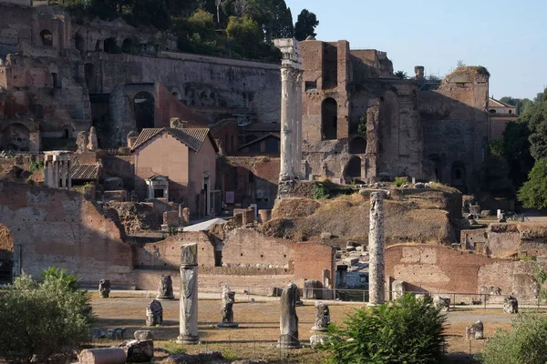 Forum Romain Antique Site Patrimoine Mondial Unesco Rome Latium Italie — Photo