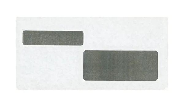Envelope Carta Papel Para Correio Postal Com Janelas Endereço Branco — Fotografia de Stock