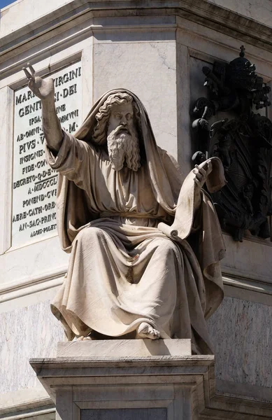 Seer Ezekiel Carlo Chelli Column Immaculate Conception Piazza Mignanelli Rome — Stock Photo, Image