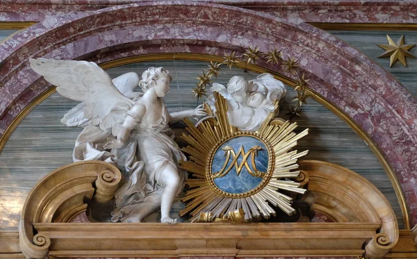 Angels Basilica Dei Santi Ambrogio Carlo Corso Ρώμη Ιταλία — Φωτογραφία Αρχείου