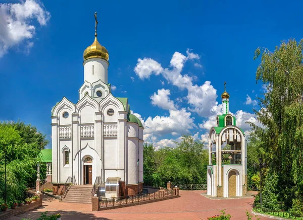 Днепр Украина 2020 Церковь Святого Николая Острове Монастыря Днепре Украина — стоковое фото