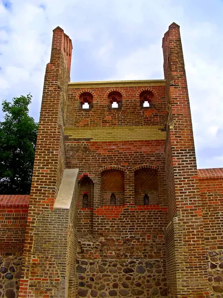 Londra Daki Ortaçağ Şatosunun Kalıntıları — Stok fotoğraf