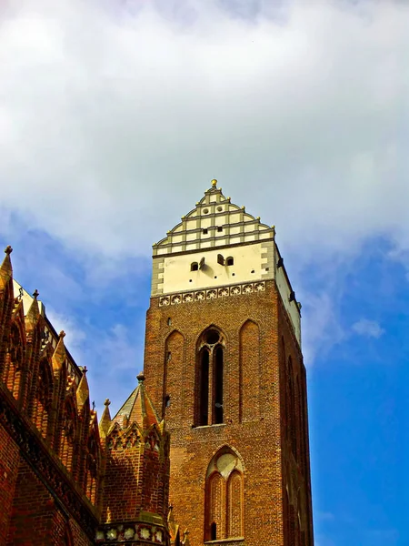 Vieille Église Dans Ville Capitale État Point Repère Célèbre Centre — Photo