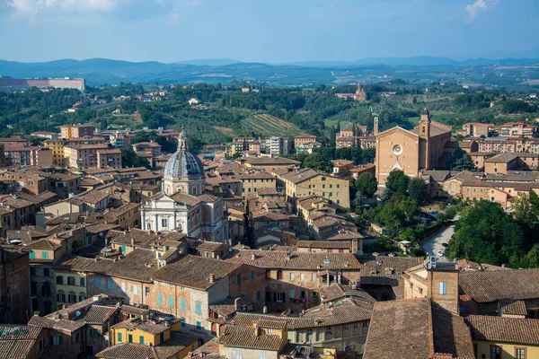 Vue Sur Ville Sienne Italie — Photo