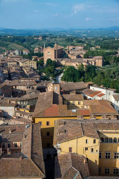 Vista Cidade Siena Toscana Itália — Fotografia de Stock