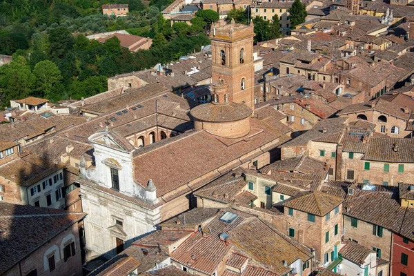 Vista Aérea Cidade Siena Itália — Fotografia de Stock