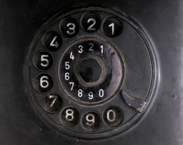 Old Telephone White Background — Stock Photo, Image