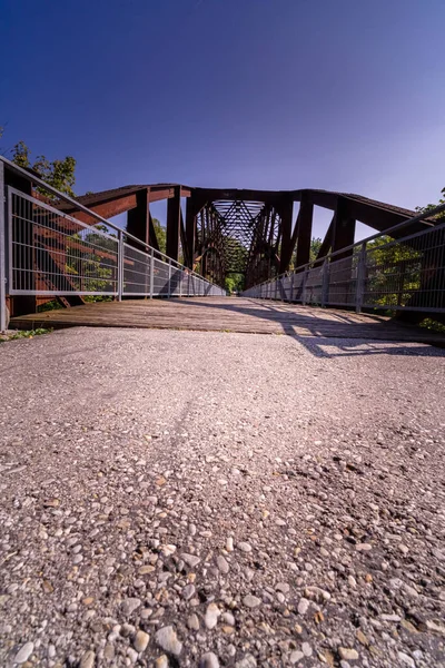 Puente Sobre Río Ciudad Barcelona — Foto de Stock