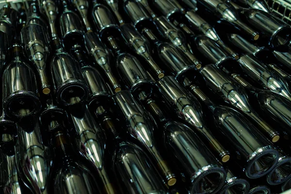 Garrafas Vinho Antiga Adega Centro Eger Norte Hungria — Fotografia de Stock