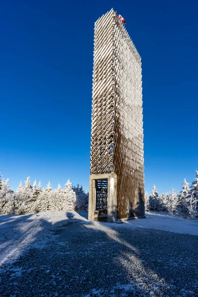 Wieża Widokowa Velka Destna Góry Orlickie Czechy Wschodnie Czechy — Zdjęcie stockowe