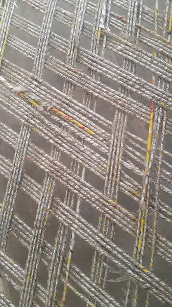 Nahaufnahme Von Getrockneten Jutefäden Oder Seilen Verwoben Für Die Herstellung — Stockfoto