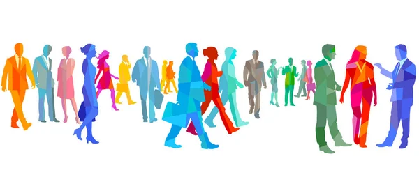 Group People Standing Crowd Men — Stock Photo, Image