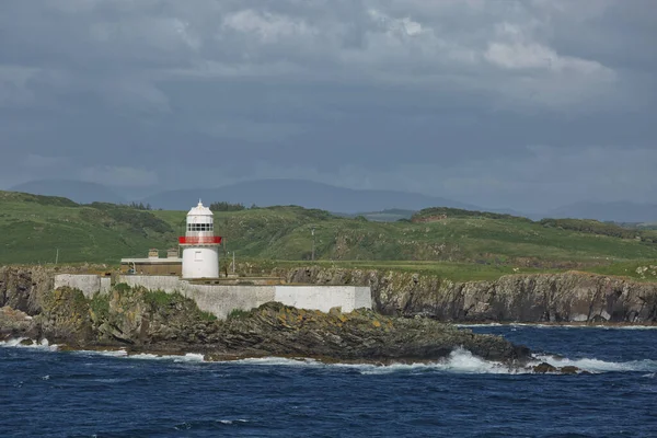 Φάρος Του Rotten Island Κοντά Στο Killybegs Στο County Donegal — Φωτογραφία Αρχείου