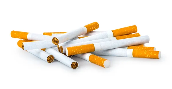Cigarros Cigarros Isolados Fundo Branco — Fotografia de Stock