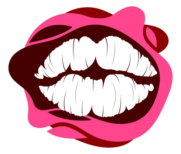 Lips Kiss Vector Illustration — Stock Photo, Image