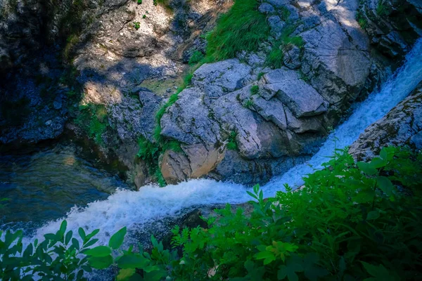 Cachoeiras Kuhflucht Perto Garmisch Spartenkirchen Baviera Alemanha — Fotografia de Stock
