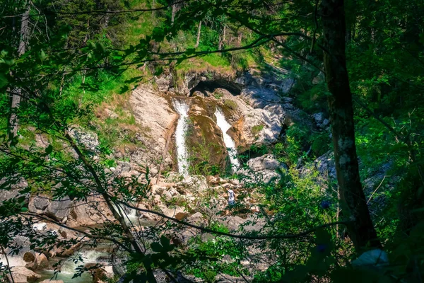 Kuhflucht Vízesések Garmisch Spartenkirchen Bajorország Közelében Németország — Stock Fotó