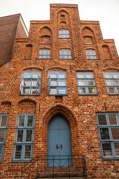 Edifício Tijolo Velho Cidade Amsterdam — Fotografia de Stock