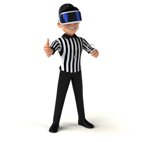 Fun Illustration Referee Helmet — Stock Photo, Image