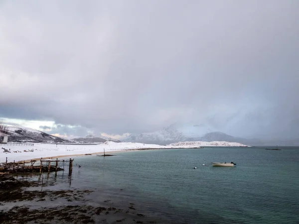 Prachtig Landschap Van Zee Bergen — Stockfoto