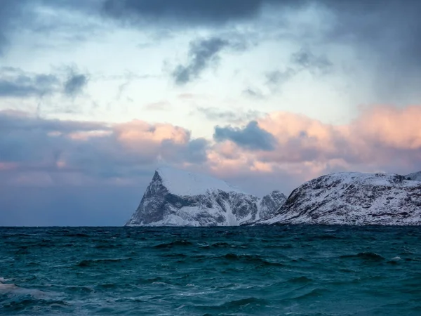 Belle Vue Sur Mer Dans Les Montagnes — Photo