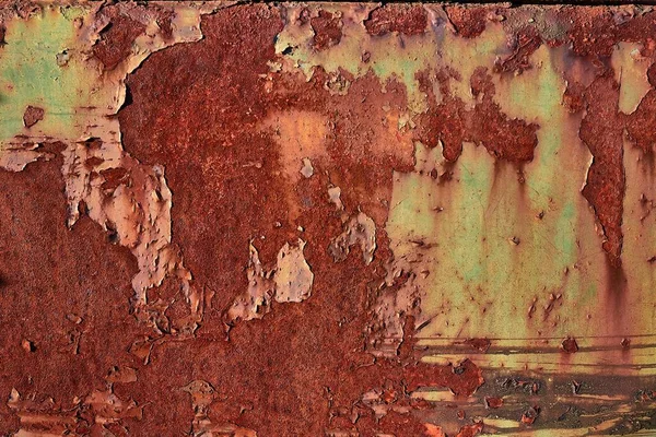 Textura Metal Oxidado Con Arañazos Grietas —  Fotos de Stock
