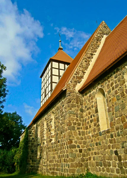 Старая Каменная Церковь Городе Рига — стоковое фото