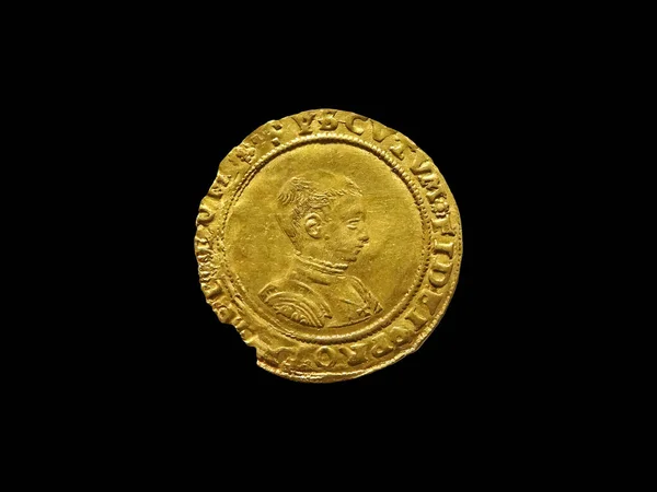 König Edward 1547 1553 Gold Half Sovereign Coin Ausgeschnitten Und — Stockfoto