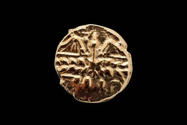 Χρυσό Νόμισμα Στατήρα Από Catuvellauni Bc45 Ρεπλίκα Εμπροσθότυπο Πλευρά Δείχνει — Φωτογραφία Αρχείου