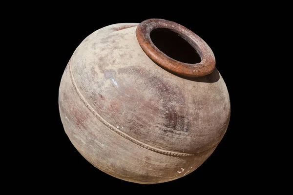 Ancienne Chypriote Grecque Romaine Terre Cuite Pot Vin Argile Découpé — Photo