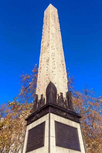 Cleopatra Needle Antiguo Obelisco Egipcio Egipto Embankment Londres Inglaterra Reino — Foto de Stock