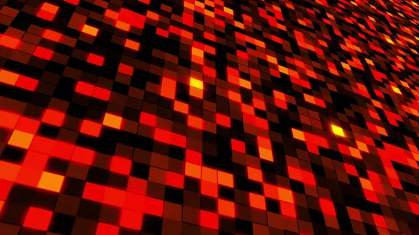 Superfície Abstrata Mosaico Colorido Renderização Blocos Quadrados Cenário Tecnologia Gerada — Fotografia de Stock