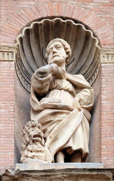 San Marco Evangelista Chiesa Dei Salvatore Bologna Emilia Romagna Italia — Foto Stock