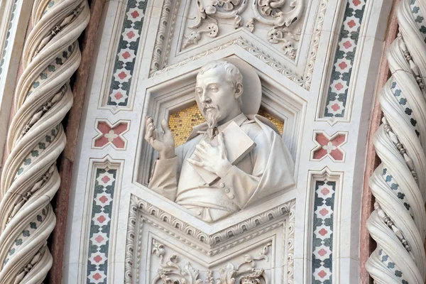 Santi Fiorentini Portale Della Cattedrale Santa Maria Del Fiore Firenze — Foto Stock