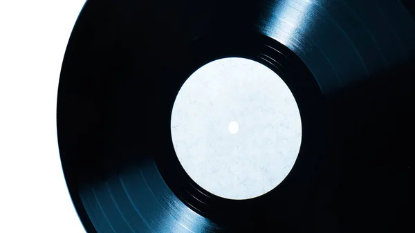 Vecchio Disco Vinile Isolato Sfondo Bianco — Foto Stock