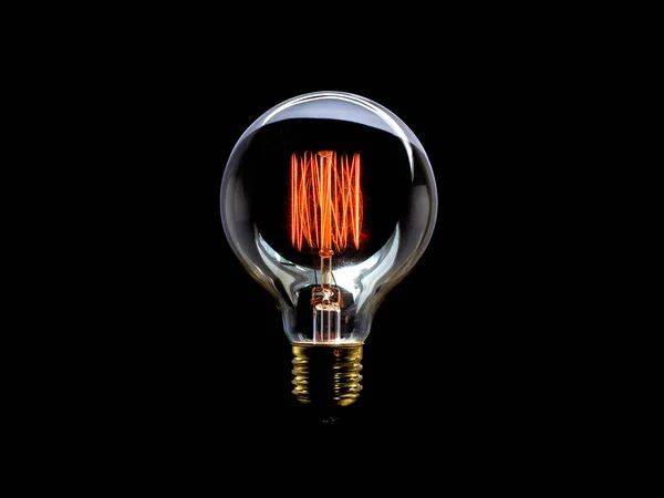 Light Bulb Red Flame — Stock Photo, Image