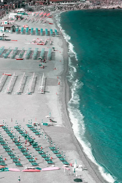 Playa Ruffo Scilla Calabria Italia — Foto de Stock