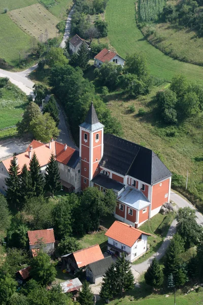 Церква Святого Леонарда Ноблака Котарі Хорватія — стокове фото