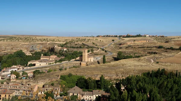 Mirador Del Valle Del Eresma Vyhlídka Údolí Řeky Eresmy Segovii — Stock fotografie