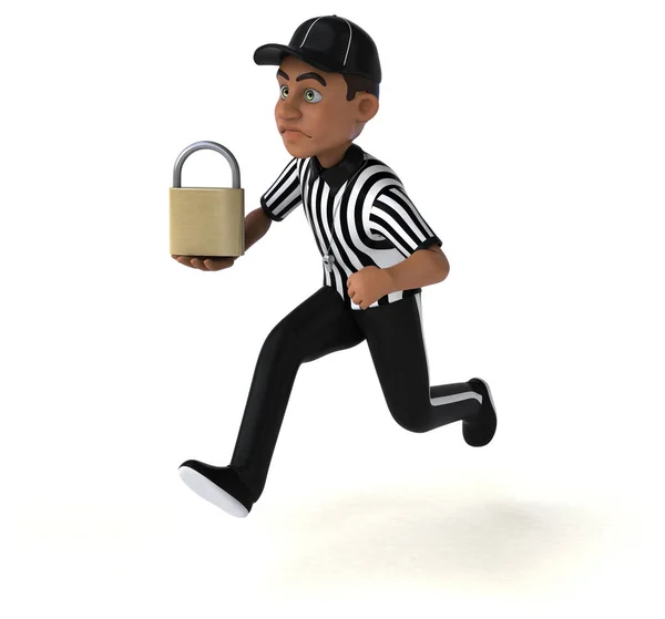 Illustration Referee Padlock — Stock Photo, Image