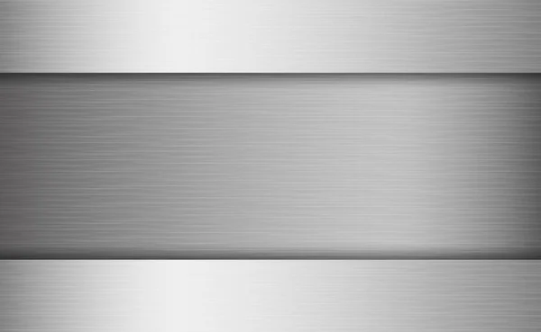 Textuur Panorama Van Zilver Metaal Met Reflectie Achtergrond — Stockfoto