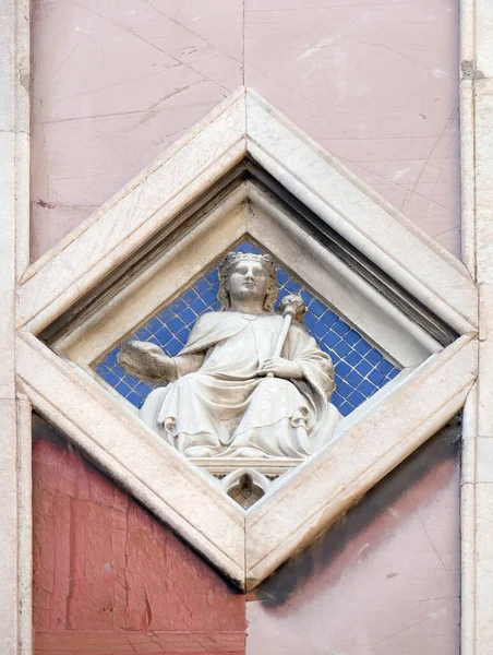 Zon Van Andrea Pisano 1337 Relief Giotto Campanile Van Cattedrale — Stockfoto