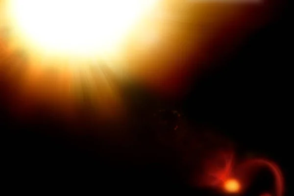 Efeito Sinalização Lente Fundo Abstrato Com Partículas Brilhantes Estrelas Ilustração — Fotografia de Stock