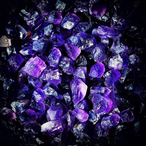 紫水晶石 — 图库照片