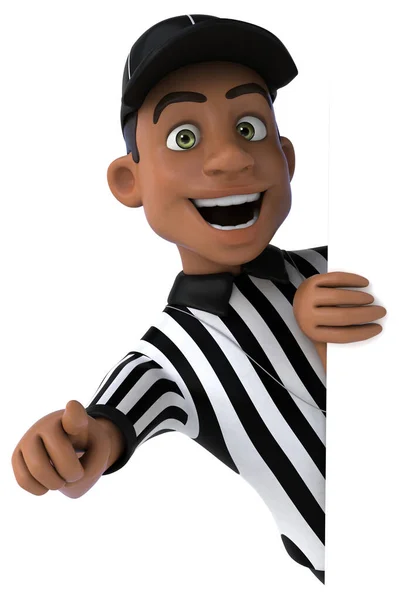Fun Illustration Referee Flag — Stock Photo, Image