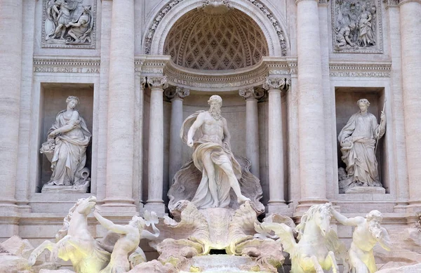 Φοντάνα Τρέβι Στη Ρώμη Fontana Trevi Είναι Ένα Από Πιο — Φωτογραφία Αρχείου