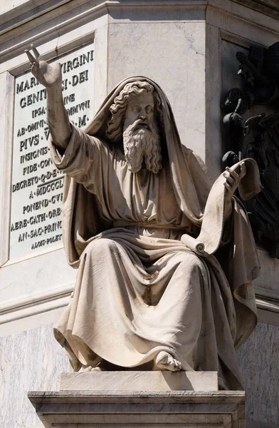 Seer Ezekiel Carlo Chelli Column Immaculate Conception Piazza Mignanelli Rome — Stock Photo, Image